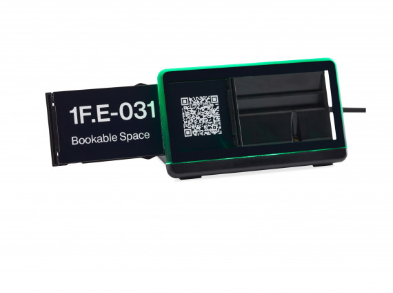 Deskwizard showing a QR code