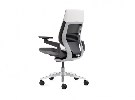 Gesture white leather