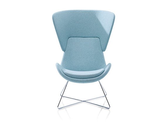blue lounge chair