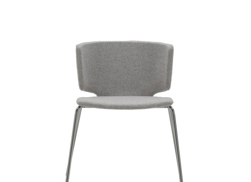 front view of a wrapp chair armless