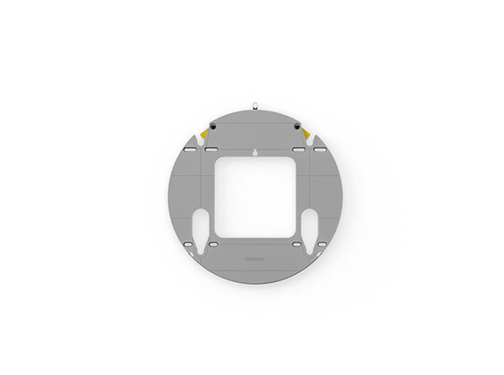 On white image of wall mount for markerboard