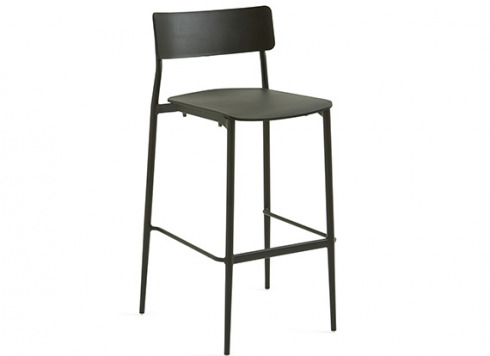 On white image of Simple Stool all in black