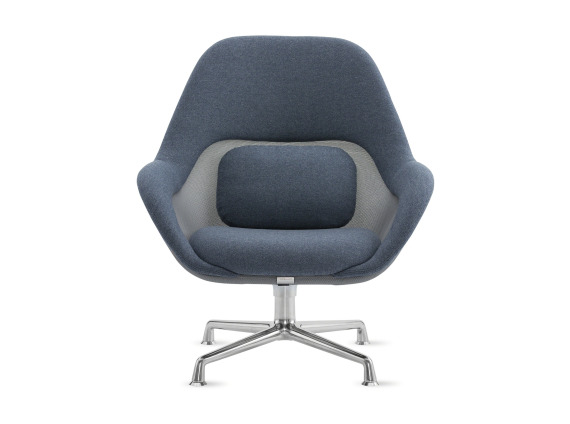 on white image of a sw_1 lounge with blue fabric