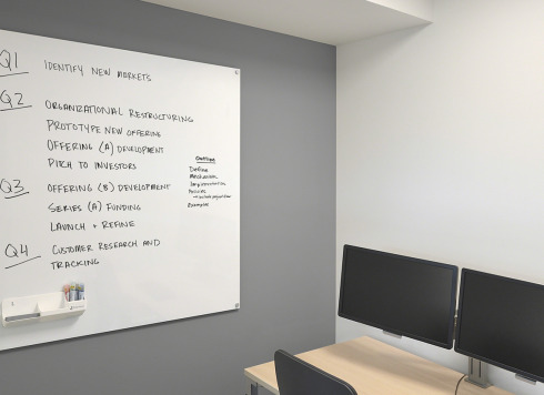 Serif writing surface