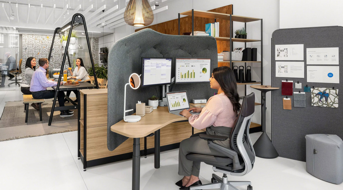 Ohio Desk Steelcase Flex Personal Space